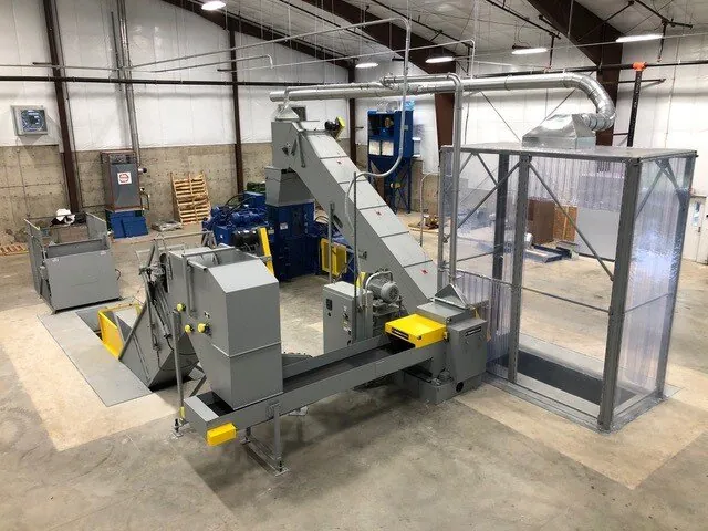 Allegheny Shredders 30-500C industrial paper shredder and baler