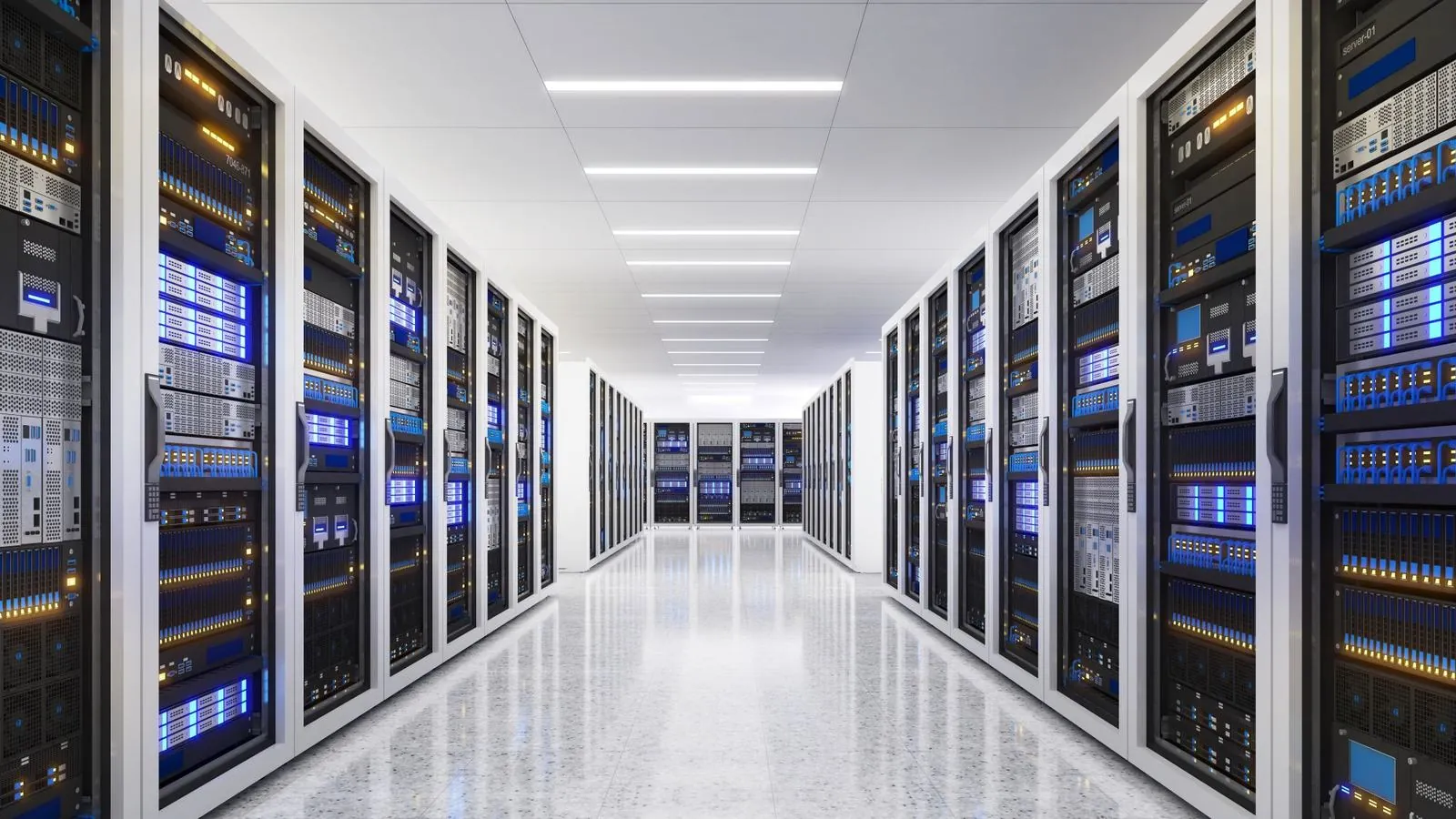 Data center server aisle