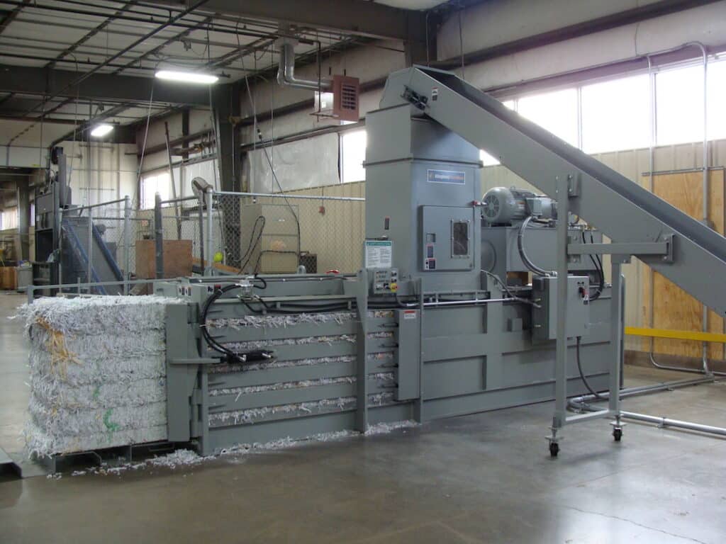 Horizontal Paper Balers Industrial Shredder Allegheny Shredders